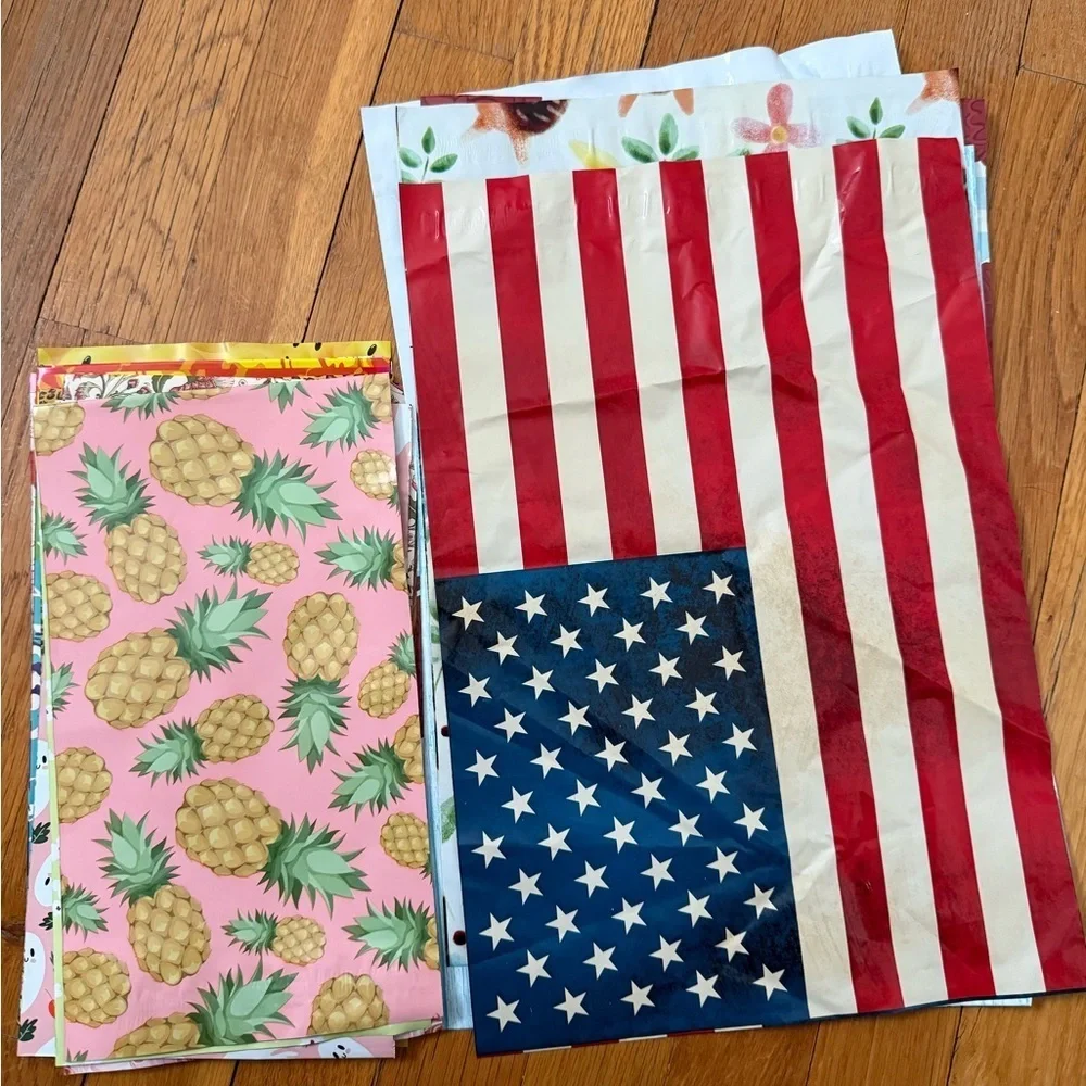 20pc Pink Thank You Cards and 20 Polymailers